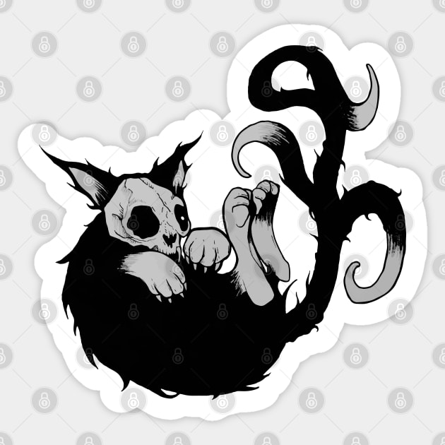 ― demon cat Sticker by stcrbcn